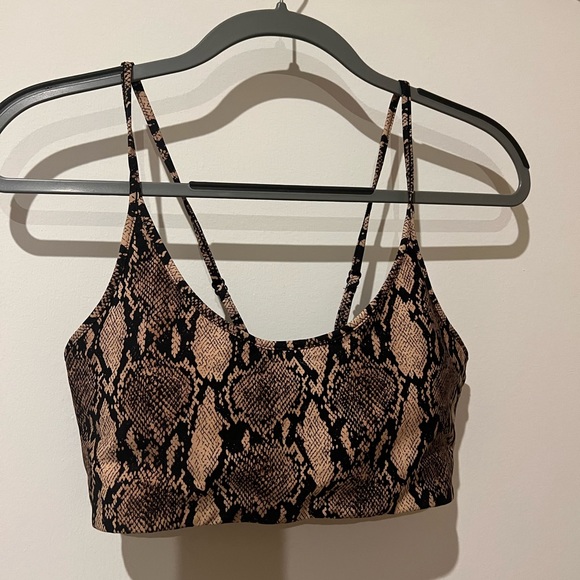 NWOT BANDIER x A.L.C. Scoop Neck Python Bralette Size M - Picture 5 of 5